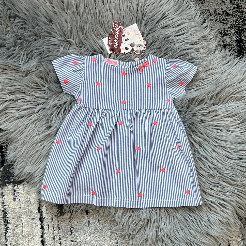 Someone Kids Girls SS Heart Dress Size 6 Month
